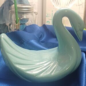 Beatiful teal swan towel holder